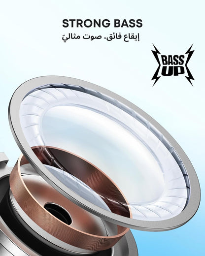 soundcore Anker P20i Bluetooth Earphones, 10mm Drivers with Big Bass True Wireless Earbuds, Bluetooth 5.3, 30H Playtime, IPX5, 2 Mics for AI Clear Calls, 22 Preset EQs, Customization via App