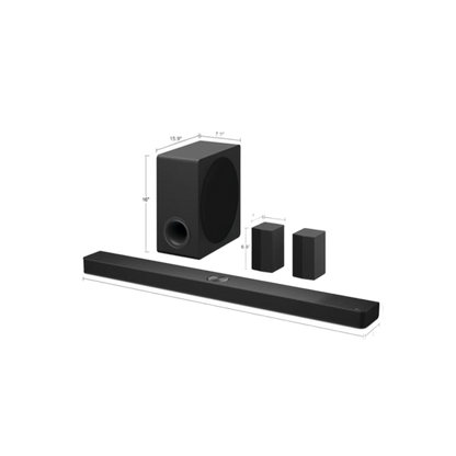 S90TR LG Home Theater Soundbar with Dolby Atmos® and Rear Speakers, 7.1.3 channel, Best OLED matching