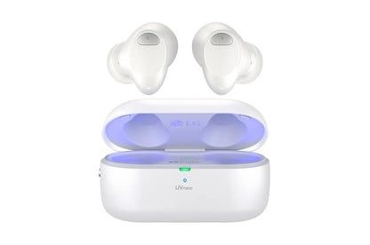 T90S Wireless Bluetooth Earbuds LG TONE Free® with Dolby Atmos® and UVnano+, White (NEW)
