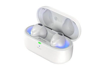 T90S Wireless Bluetooth Earbuds LG TONE Free® with Dolby Atmos® and UVnano+, White (NEW)