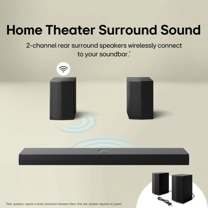 S40TR LG Home Theater Soundbar with Dolby® and Rear Speakers, 4.1. channel