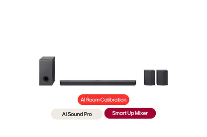 S95TR LG Home Theater Soundbar with Dolby Atmos® and Rear Speakers, 9.1.5 channel